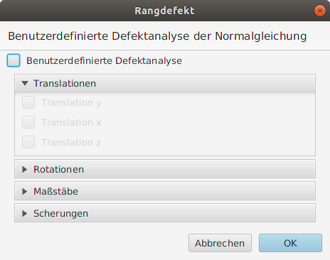 Nutzerspezifischer Rangdefekt